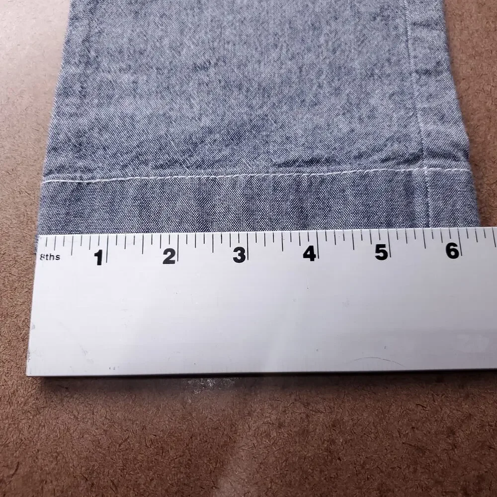 J Crew 484 Slim Fit Chino Pants Stretch Chambray Straight Leg Men 29x32 Blue